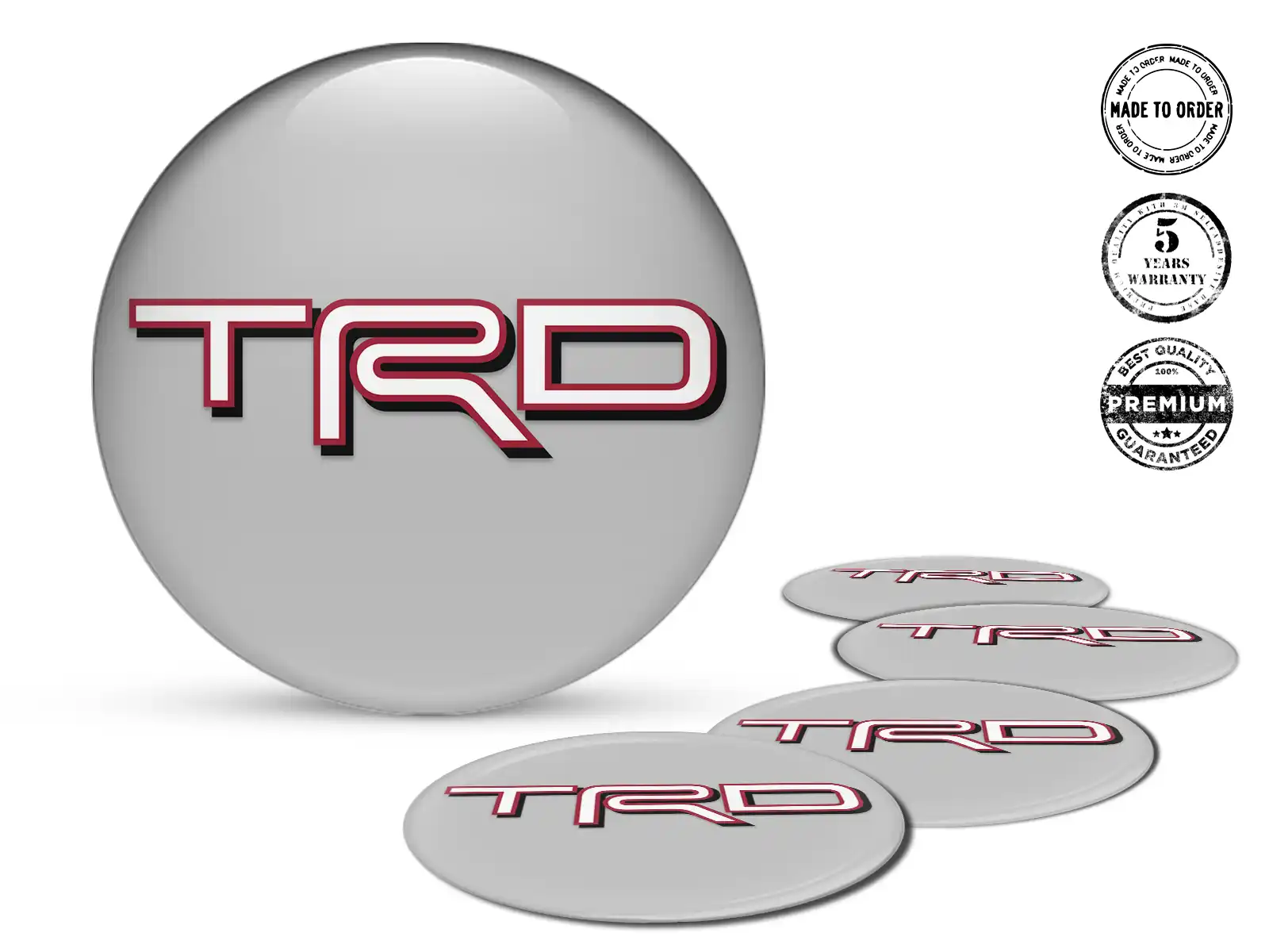 Toyota TRD Emblemas de Rueda Premium Núcleo Velocidad Nebulosa
